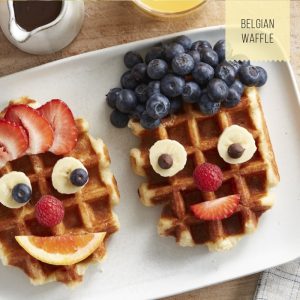 Berry Funny Faces Waffles