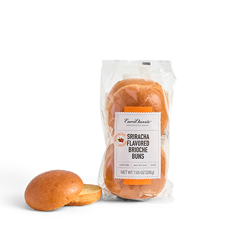 SRIRACHA FLAVORED BRIOCHE BUNS